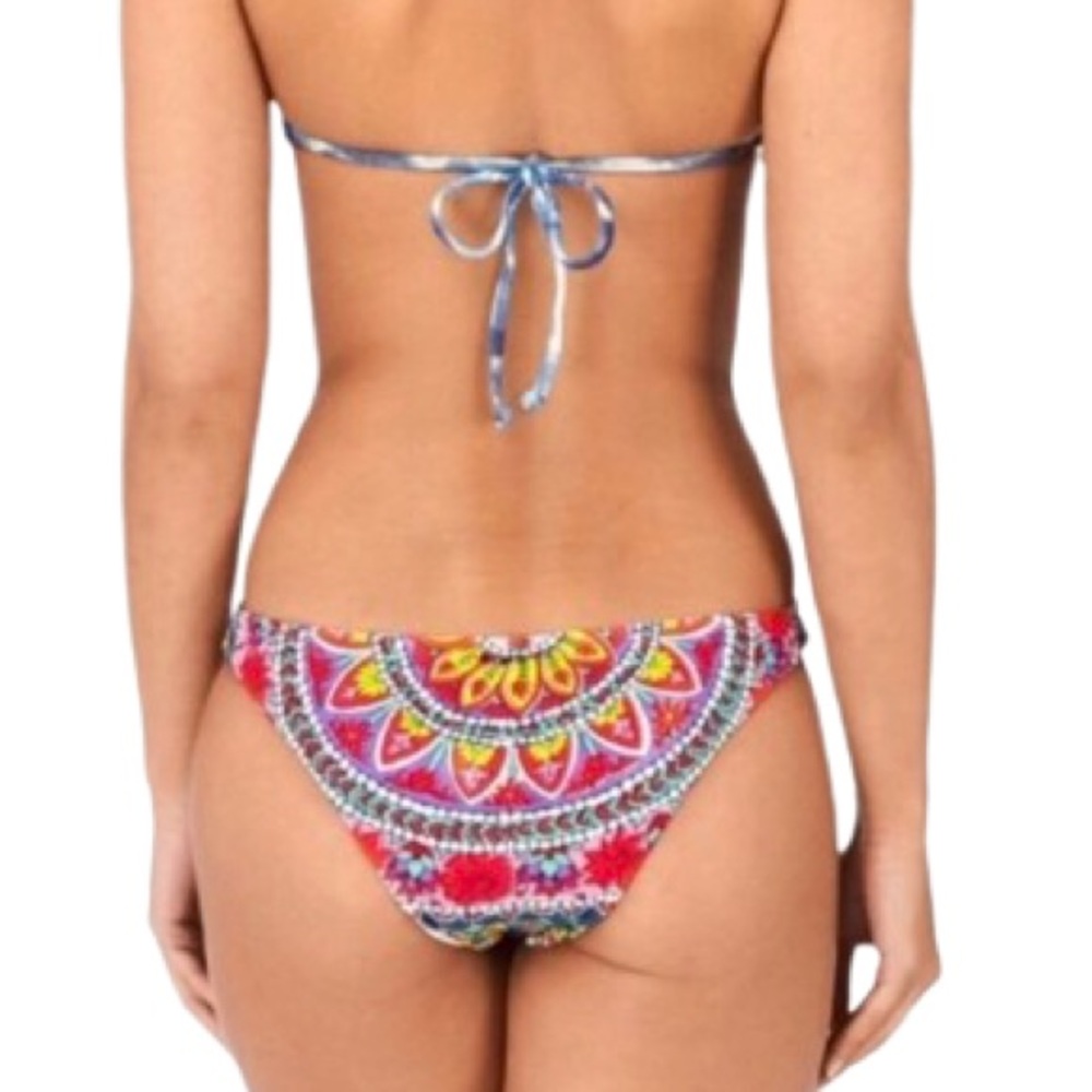 Billabong Womens Y2K One Piece Monokini Swimsuit Boho Multicolored Floral Medium - Picture 3 of 16